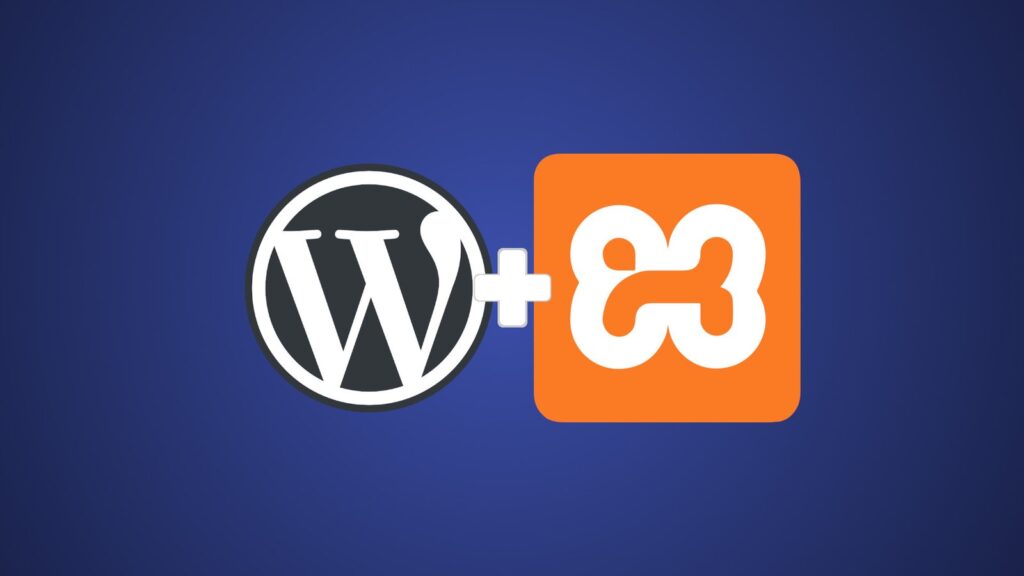 Logos do WordPress e XAMPP.