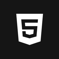 HTML 5 logo.