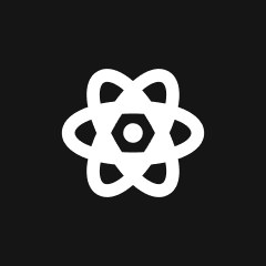 React Js logo.